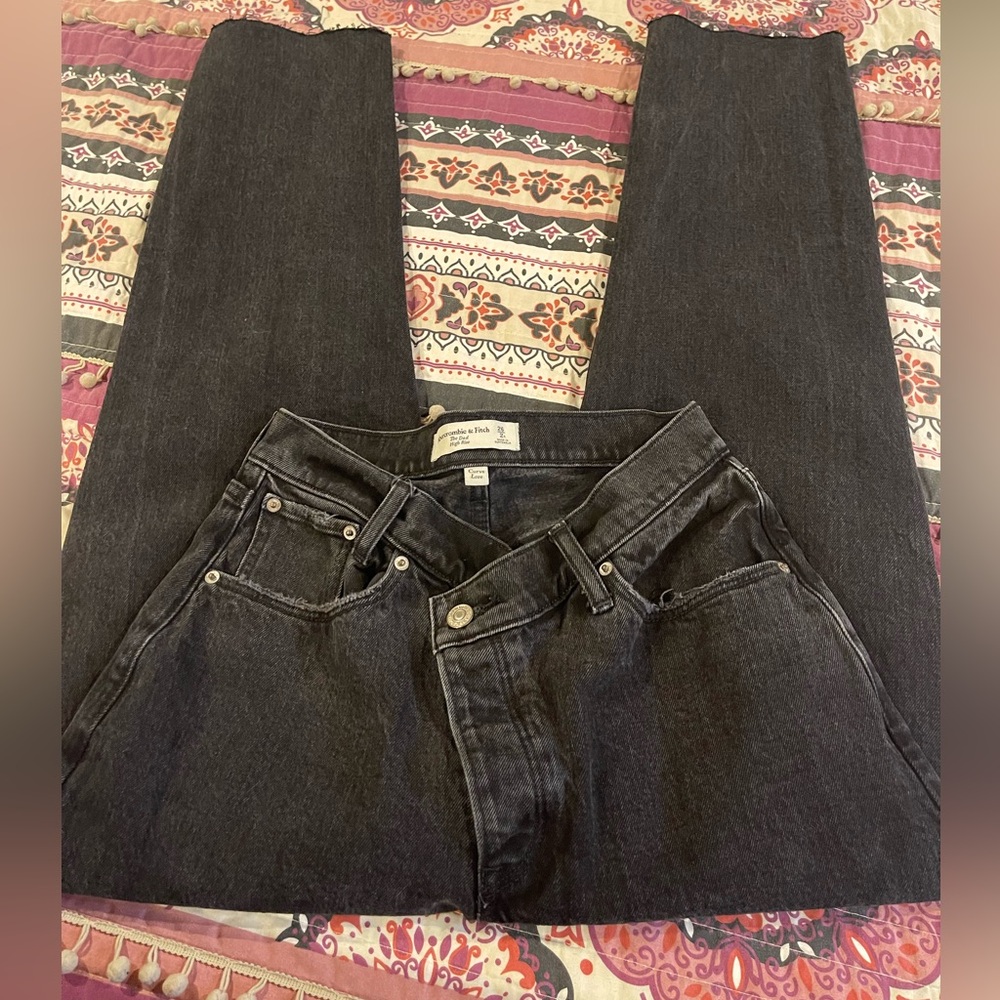 Abercrombie & Fitch Dad Jeans Black